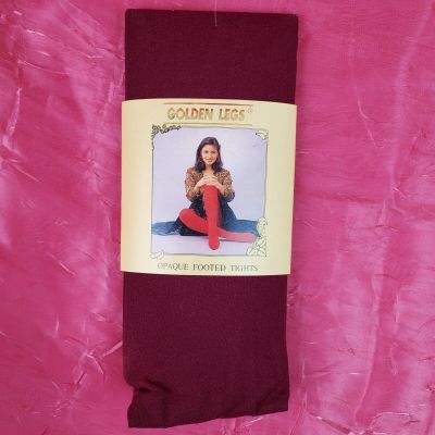 GOLDEN LEGS Solid WINE Colored Opaque Dance Ballet Tights